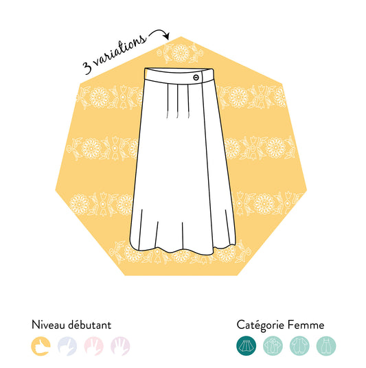 Les Patronnes jupe femme Tamara