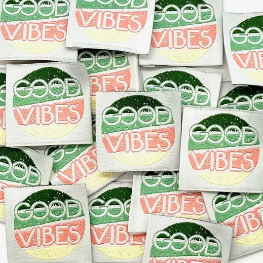 Étiquette à coudre : GOOD VIBES