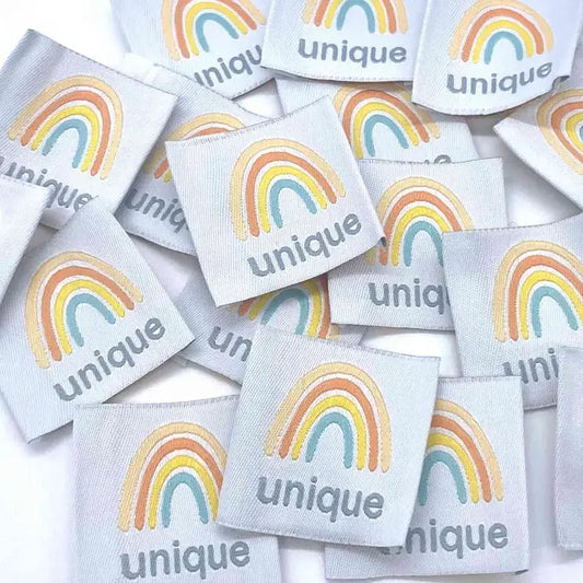 Étiquette à coudre : UNIQUE Pastel