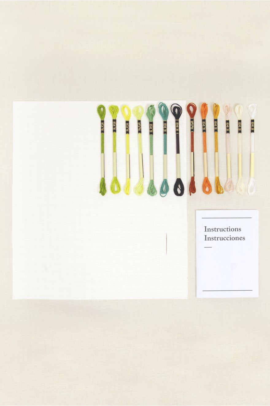 KIT BRODERIE POINT DE CROIX - CHEMIN FORESTIER