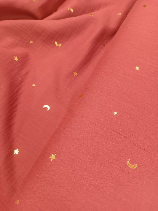Double gaze star and moon Terracotta