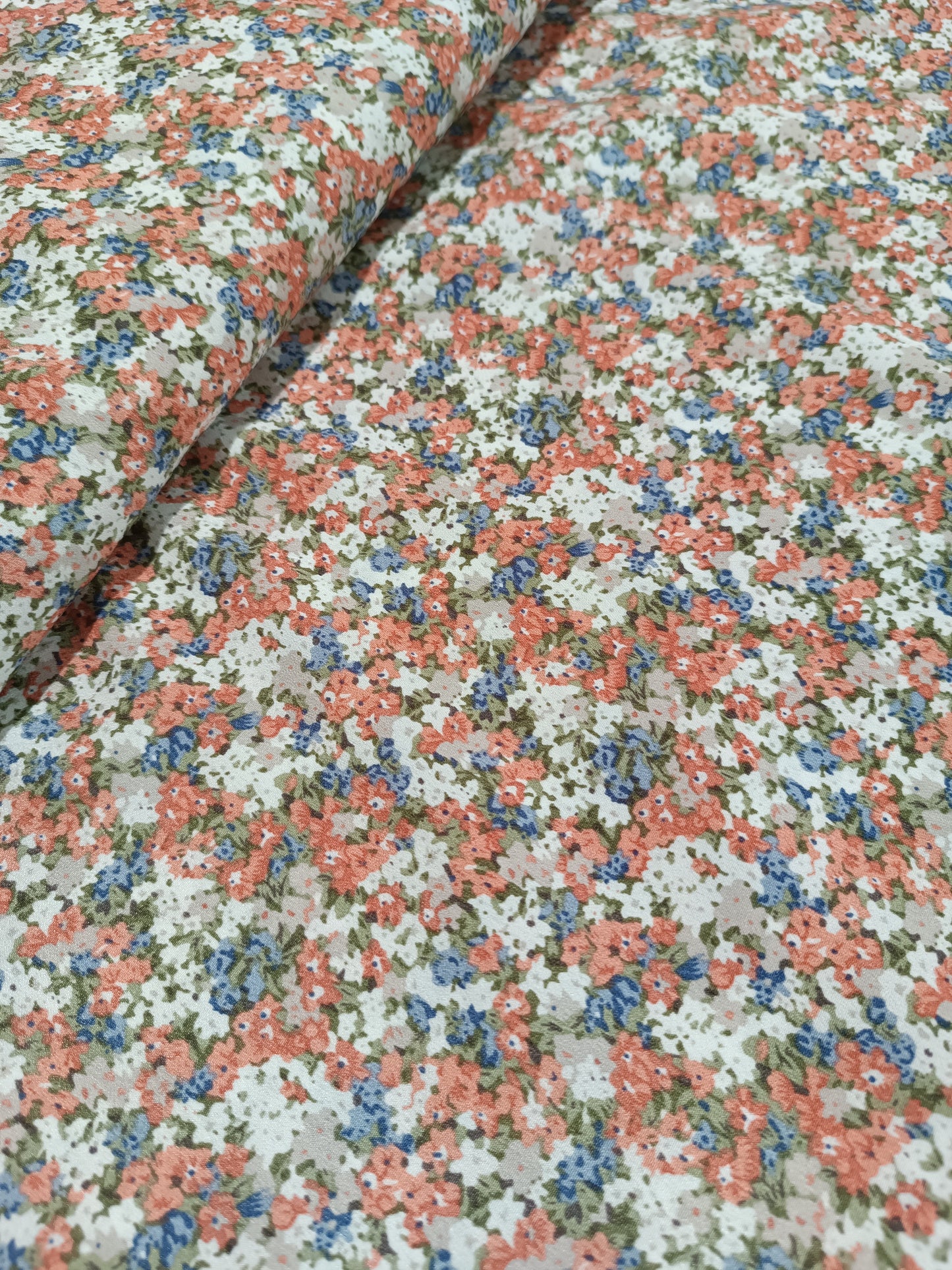 Crêpe de polyester TERRACOTTA