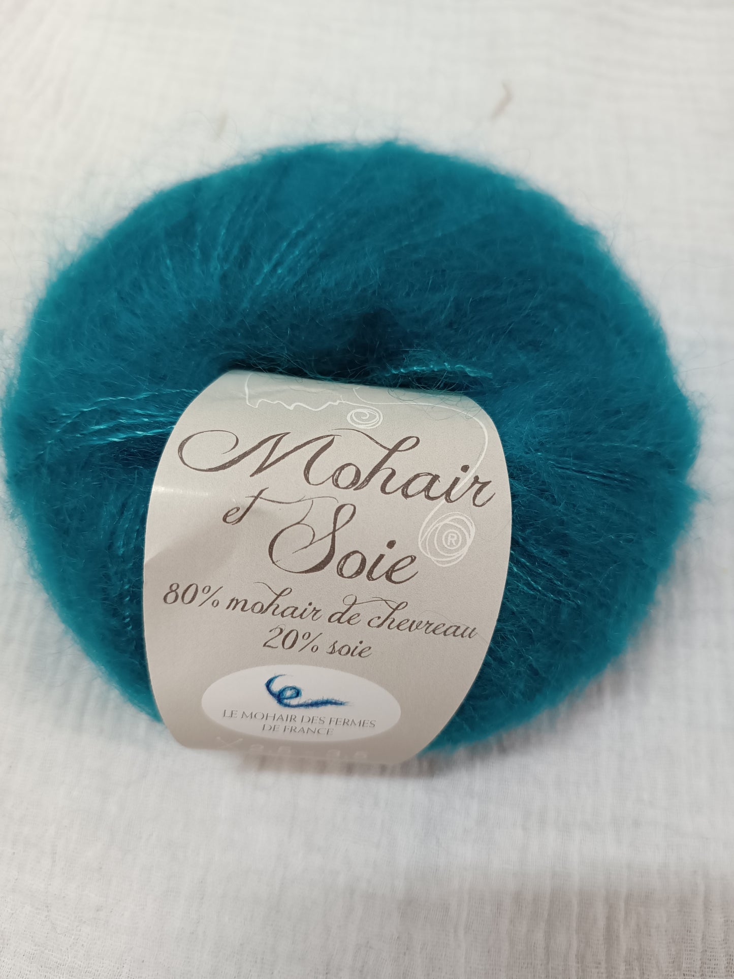 70106 Mohair et soie Turquoise