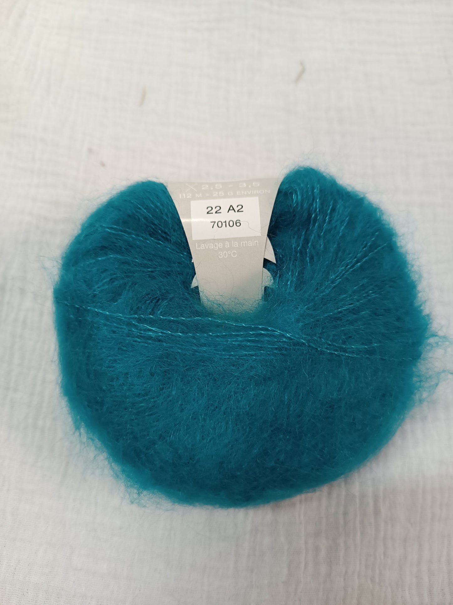 70106 Mohair et soie Turquoise