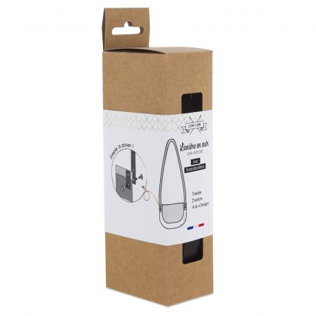 Lanière en cuir pour un porté épaule - bandoulière NOIR OU CAMEL