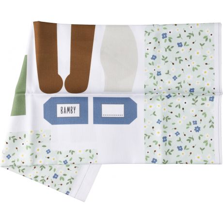 Tissu imprimé pour doudou bamby 56x75 cm