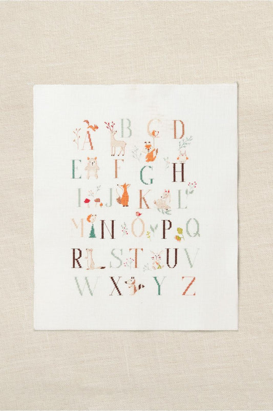 KIT POINT DE CROIX - ABÉCÉDAIRE ANIMAUX