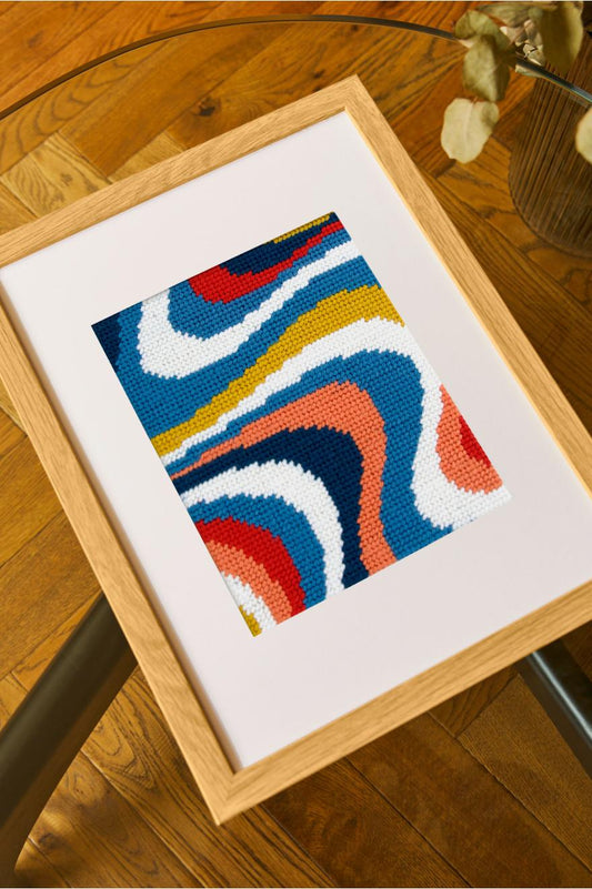 KIT TAPISSERIE VAGUES PAR BETHEN HAF JONES