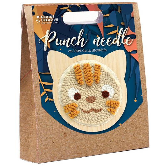 KIT PUNCH NEEDLE CHAT Ø 150mm