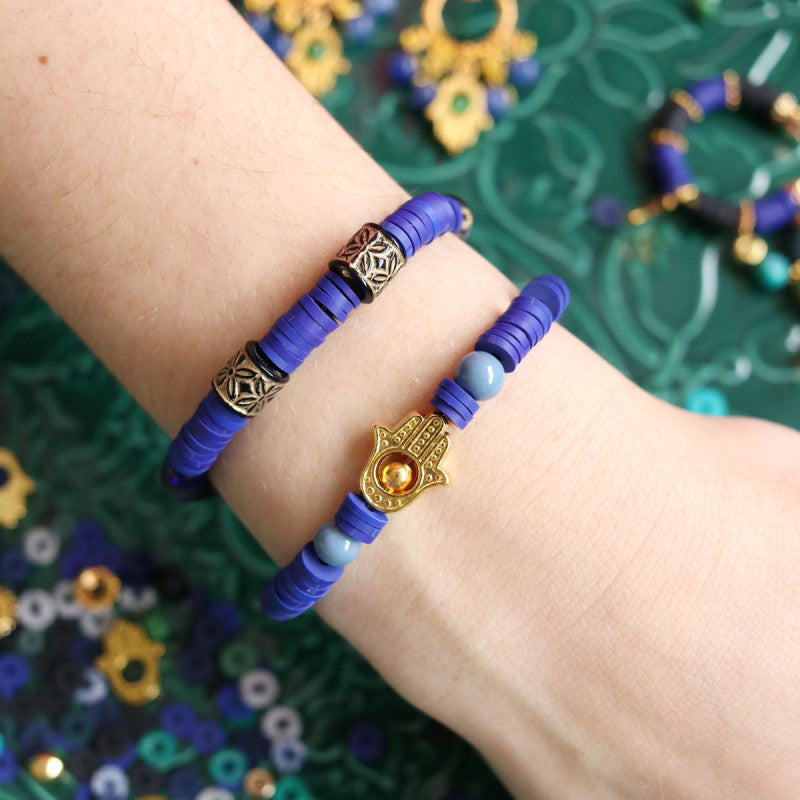 MÉLANGE DE PERLES HEISHI ET DE BRELOQUES - ISTANBUL