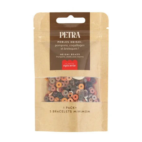 MÉLANGE DE PERLES HEISHI ET DE BRELOQUES - PETRA