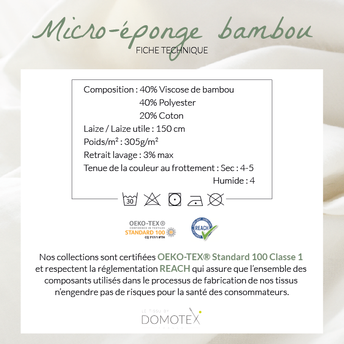 MICRO EPONGE BAMBOU GRIS