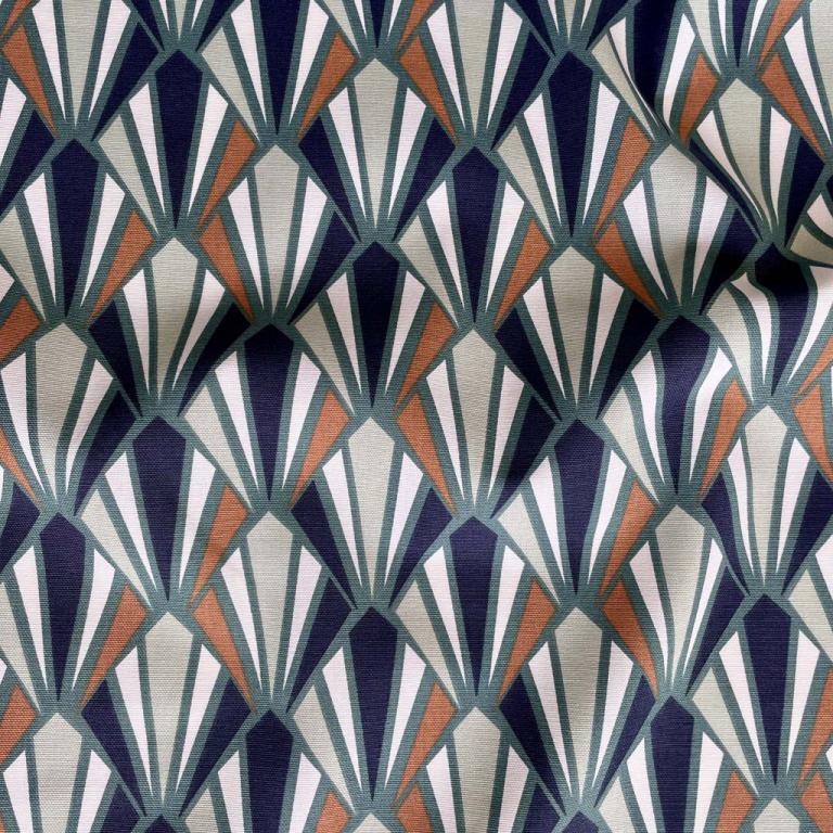 Demi natté thym/anthracite