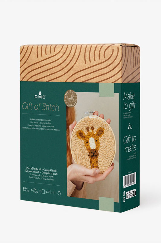 KIT PUNCH NEEDLE - GEORGETTE LA GIRAFE - GIFT OF STITCH