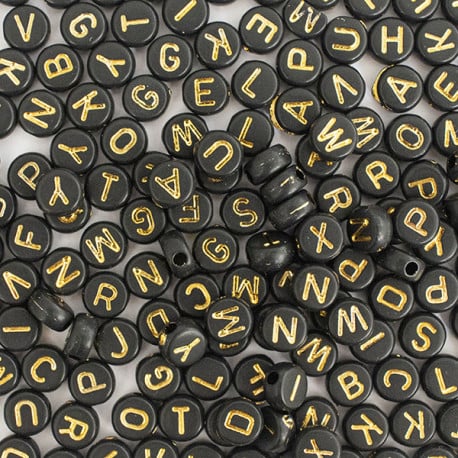 POT PERLES LETTRES – NOIRES