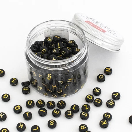 POT PERLES LETTRES – NOIRES