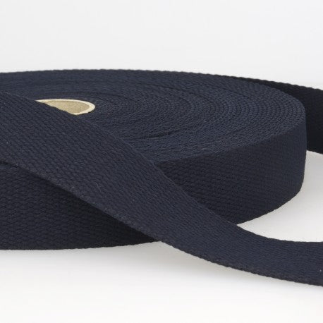 Sangle 30 mm coton BLEU MARINE