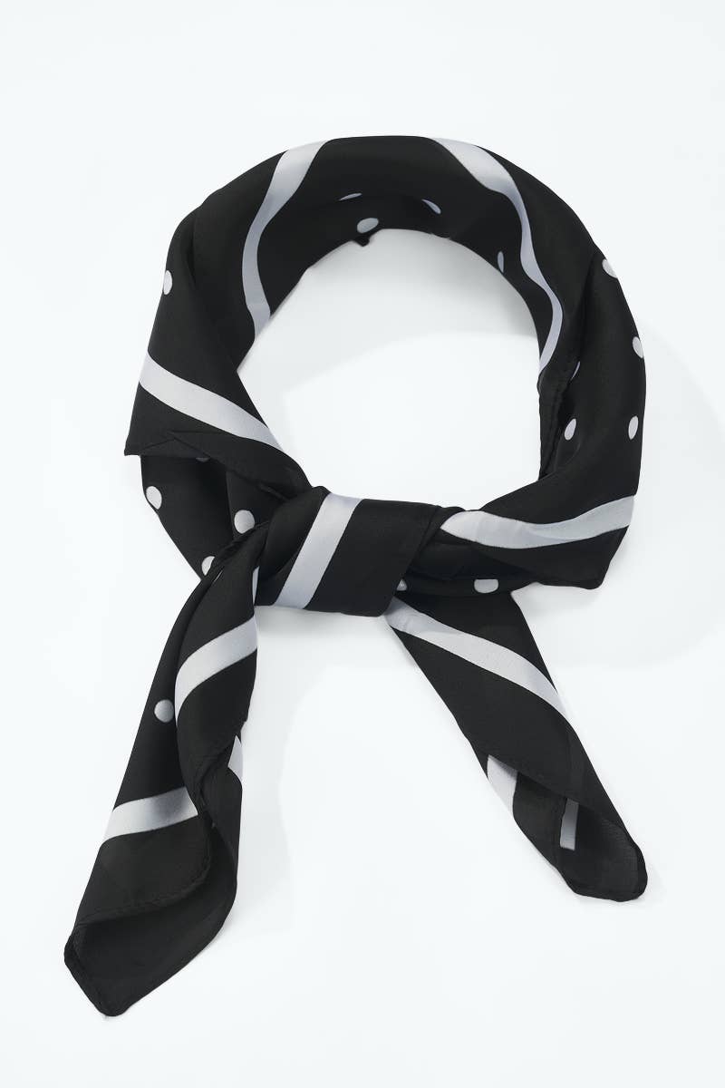 Foulard à motif 70 x 70 cm FL56: Rouge / 100% POLYESTER