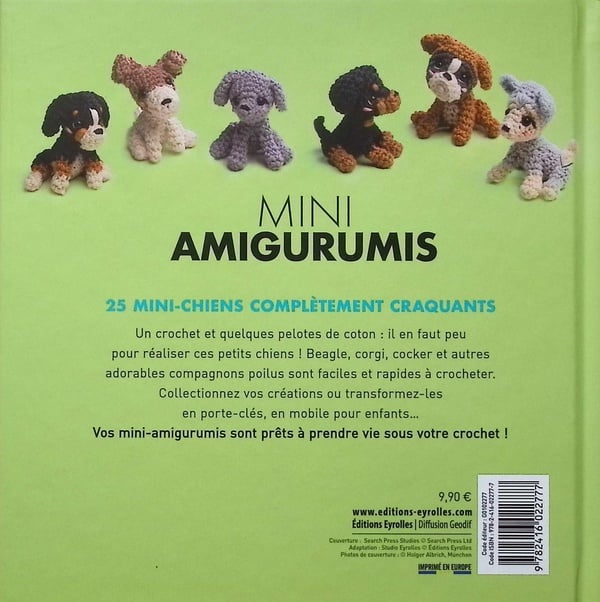 Mini-amigurumis : 25 petits chiens adorables à crocheter