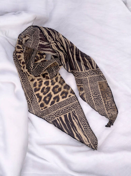 Foulard à motifs FL13: Marron
