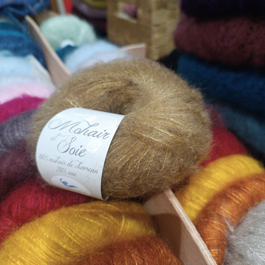 71826 Mohair et soie chamois