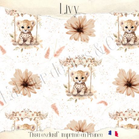 Tissu de L'atelier de Jess & Caro coton imprimé - livy