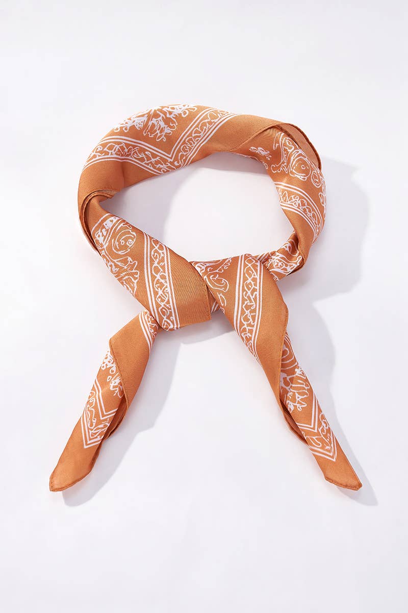 Foulard à motif 65 X 65 CM FL336DF: Vert / 100% Polyester
