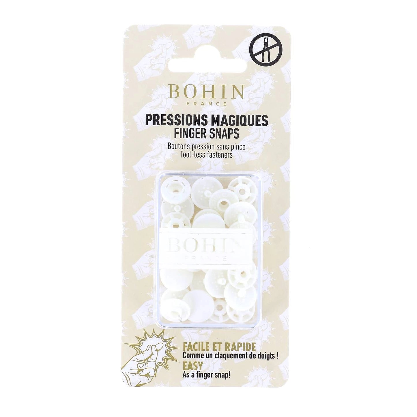 Pressions magiques Boutons pression sans pince 13 mm