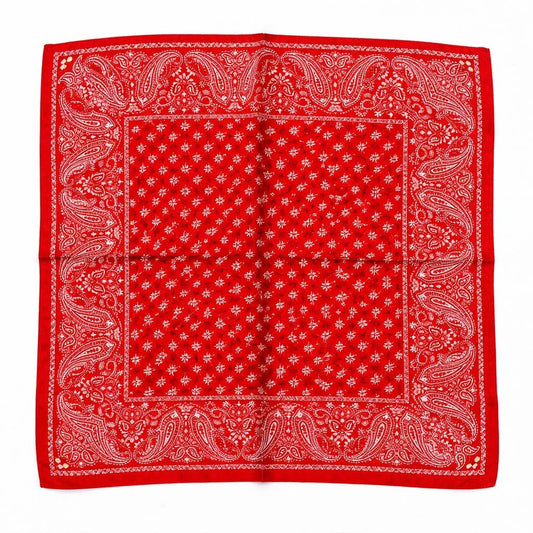 Foulard à motif 65 X 65 CM FL506DF: Rouge / 100% Polyester
