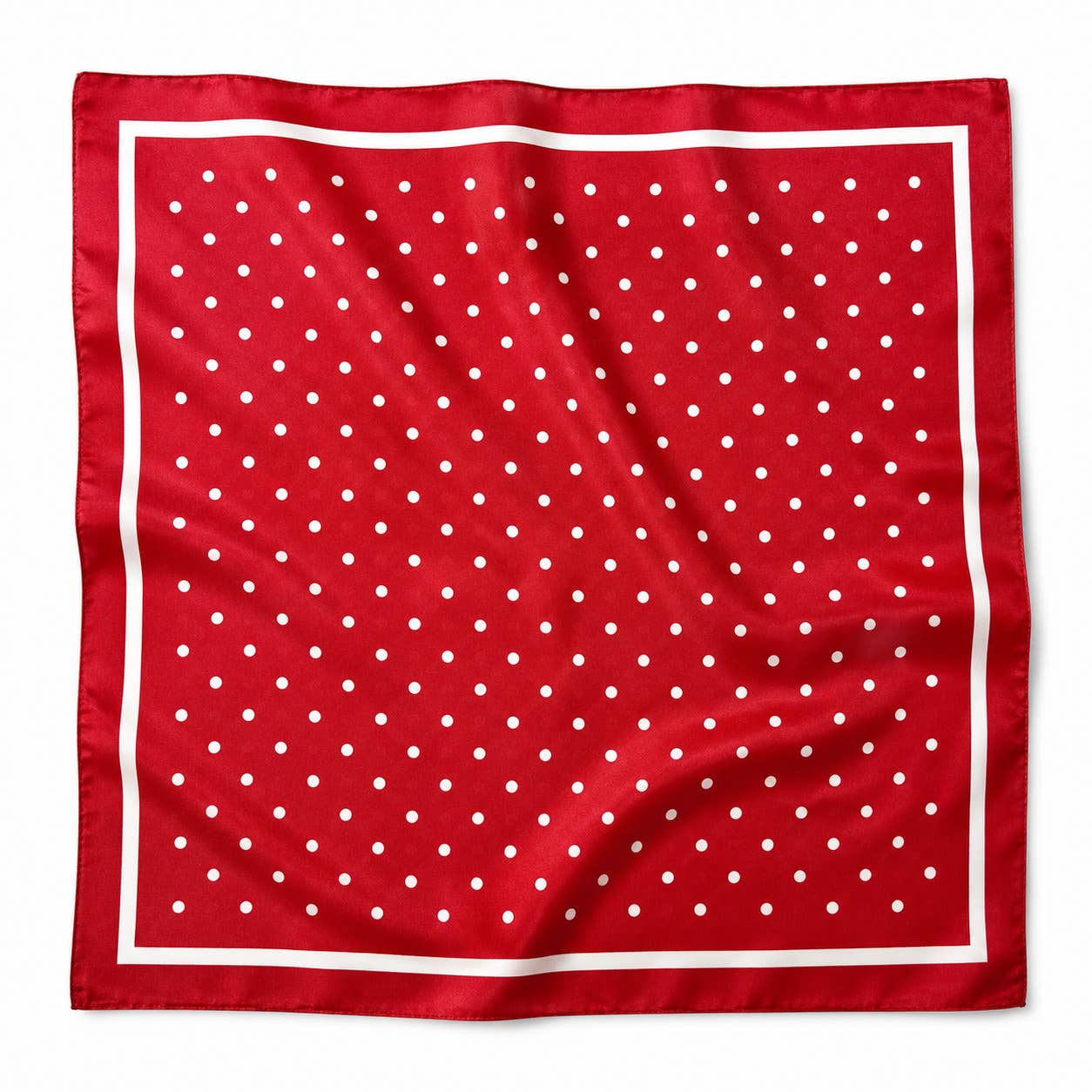 Foulard à motif 70 x 70 cm FL56: Rouge / 100% POLYESTER