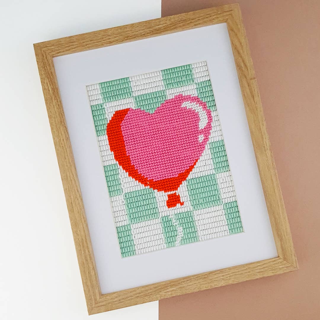 Kit Canevas - DIY - Ballon coeur