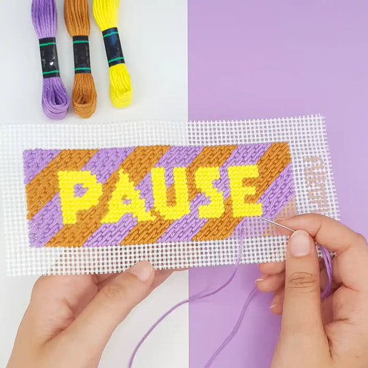 Kit Canevas - DIY -  marque-page Pause