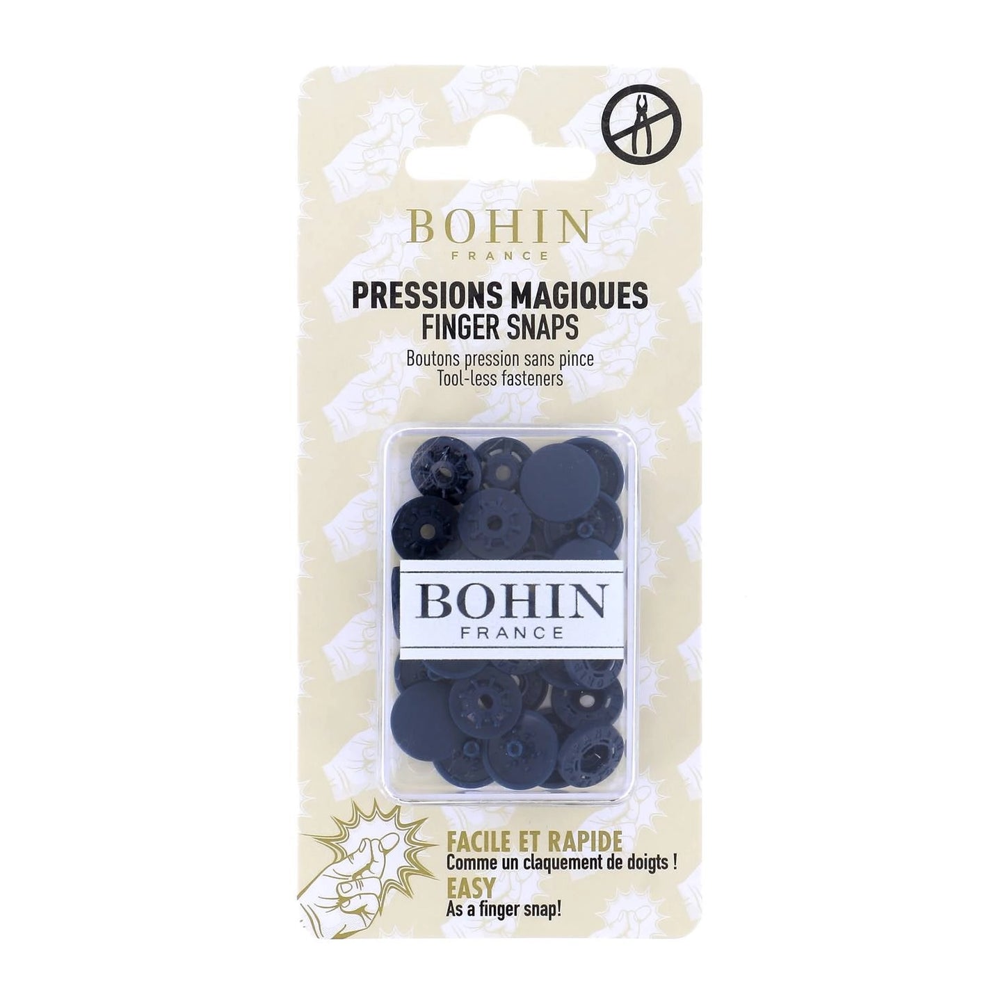 Pressions magiques Boutons pression sans pince 13 mm