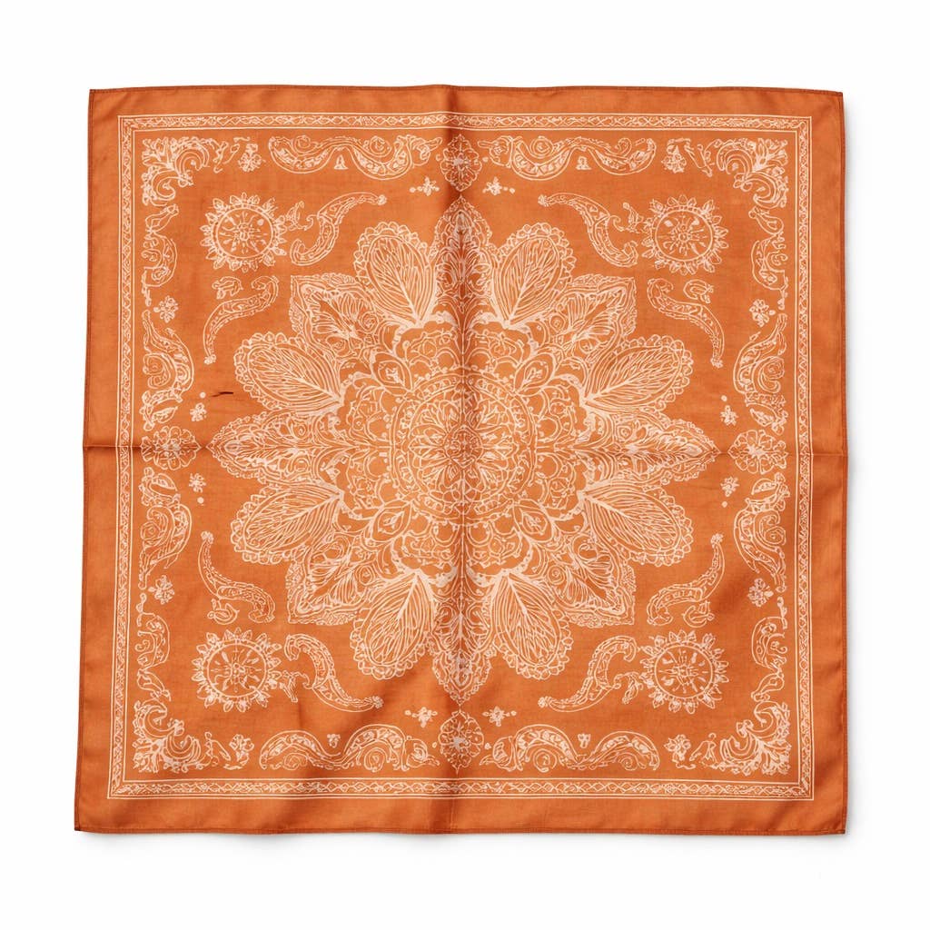 Foulard à motif 65 X 65 CM FL336DF: Vert / 100% Polyester