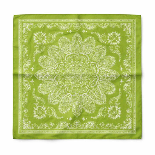 Foulard à motif 65 X 65 CM FL336DF: Vert / 100% Polyester