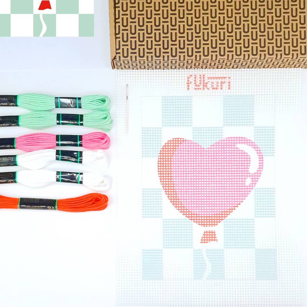 Kit Canevas - DIY - Ballon coeur