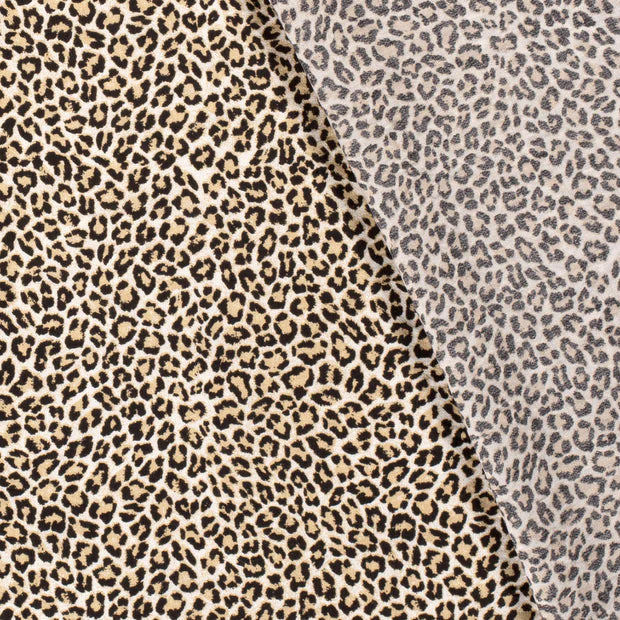 Viscose imprimé guépard beige