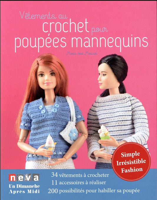 Vêtements au crochet pour poupées mannequins