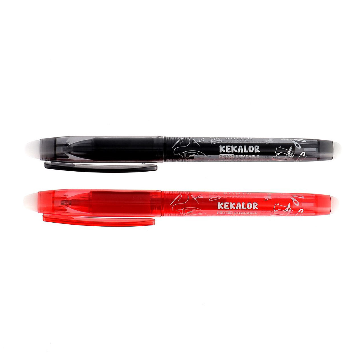 Feutre effaçable au fer "kekalor" noir x5