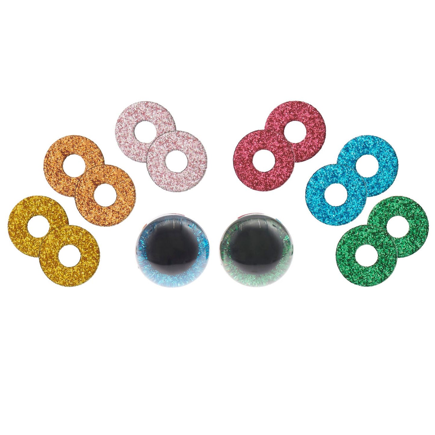 Set d'yeux de sécurité pour peluches 6 couleurs 1 paire de 20 mm