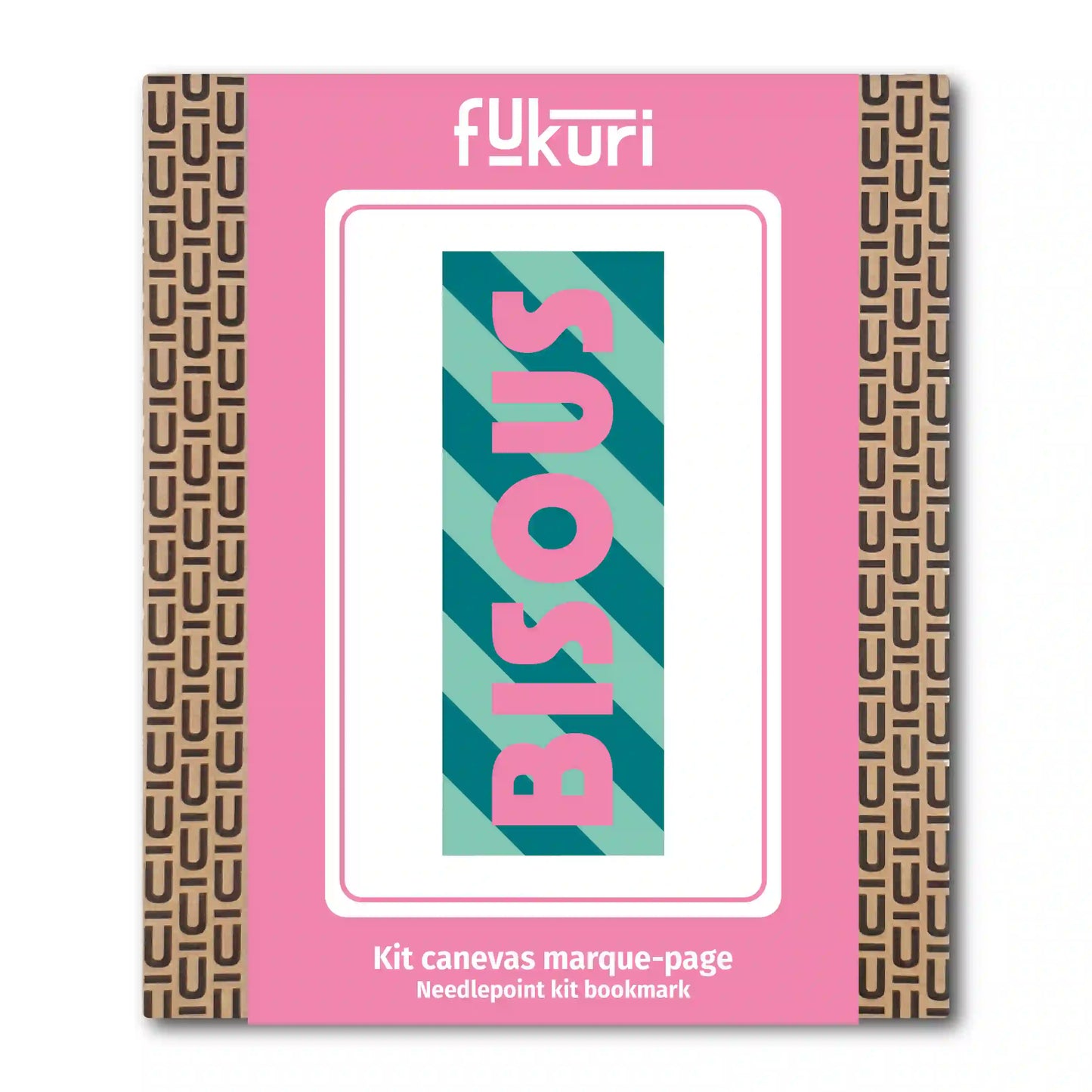 Kit Canevas - DIY -  marque-page Bisous
