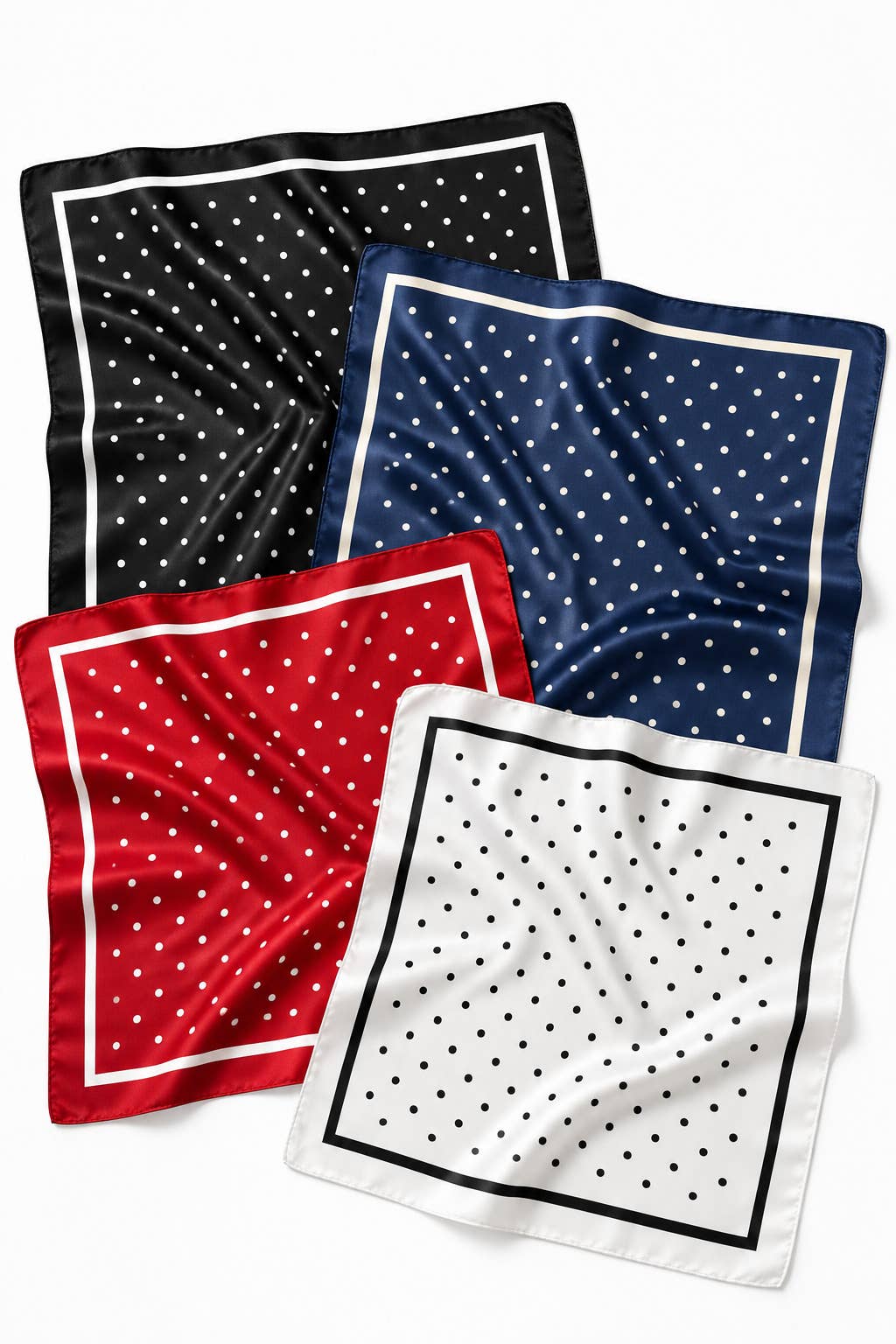 Foulard à motif 70 x 70 cm FL56: Rouge / 100% POLYESTER