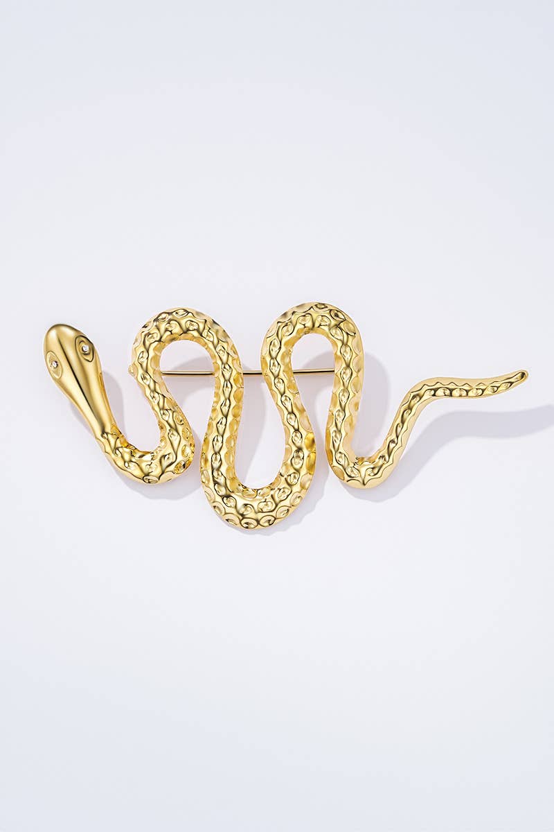 Broche en acier inoxydable BHYRX110: Or / 100% Acier inoxydable