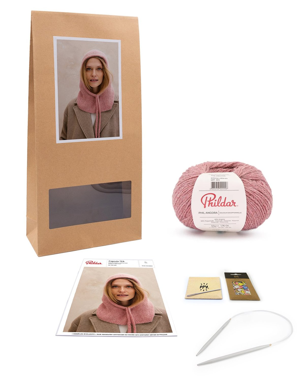 Kit Tricot Femme Cagoule Tea
