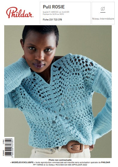 Fiche pdf Modèle pull femme Rosie