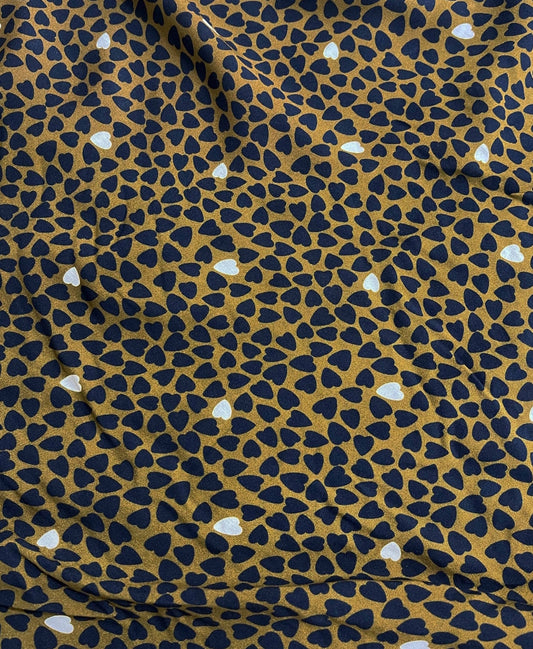 Tissu Augustine & Balthazar viscose coeurs graou