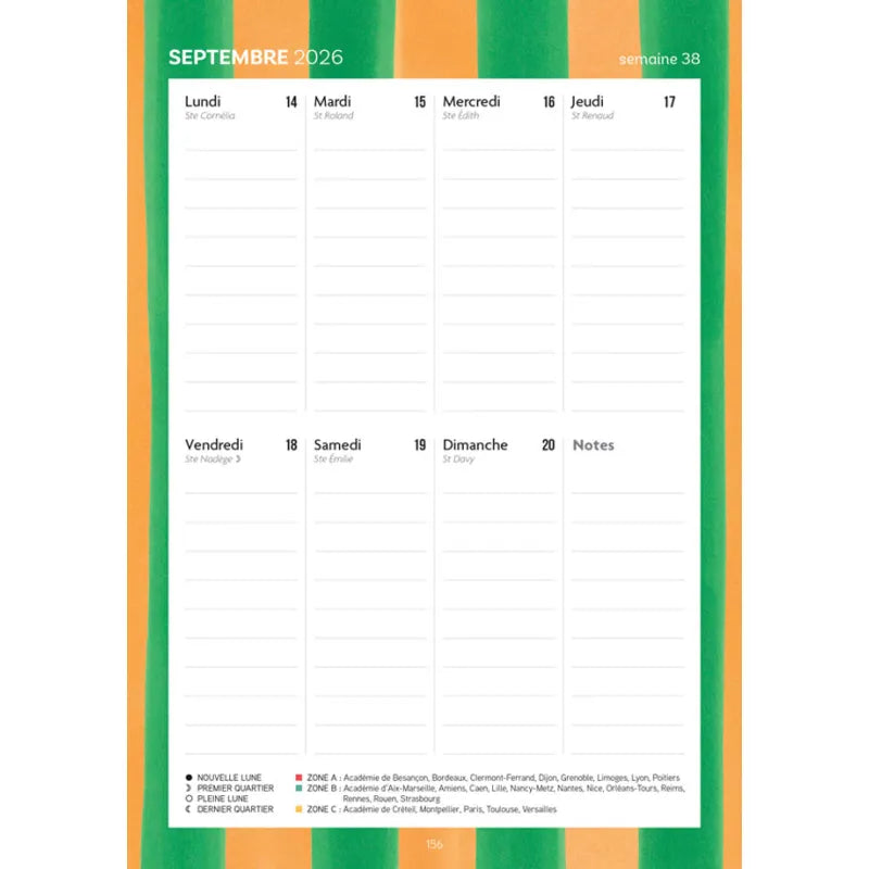 Agenda créatif 2026