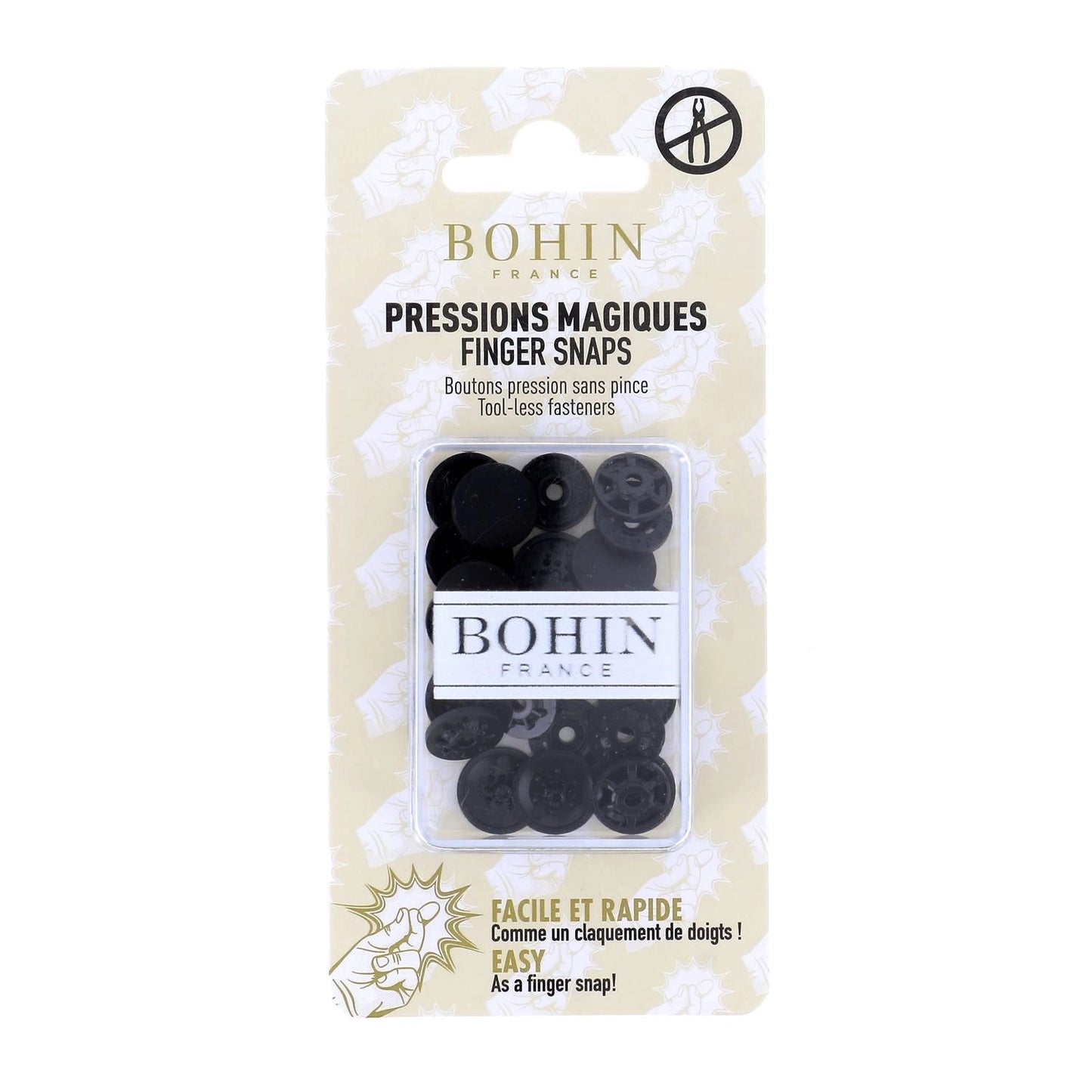 Pressions magiques Boutons pression sans pince 13 mm