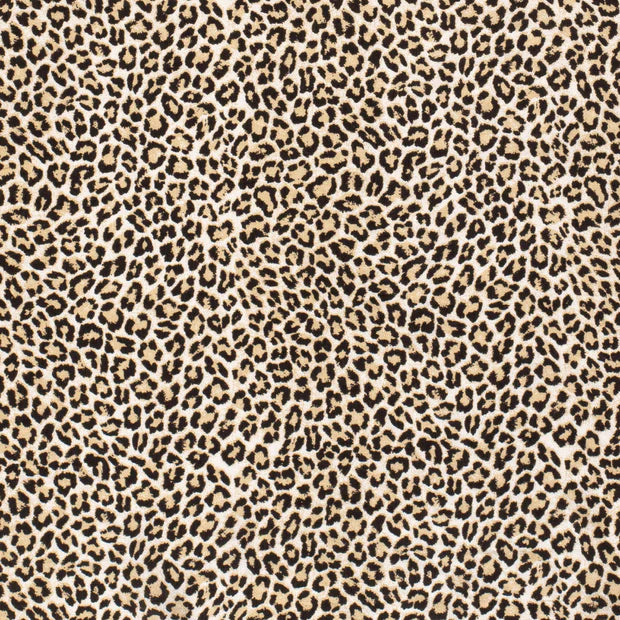 Viscose imprimé guépard beige