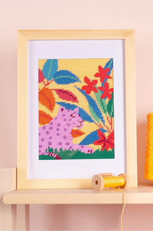 Canevas motif Léopard